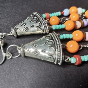 Klipsy  etno duze afrykanskie