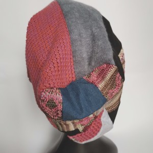 Czapka patchworkowa etno boho folk uniwersalna