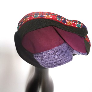 Czapka damska patchworkowa smerfetka