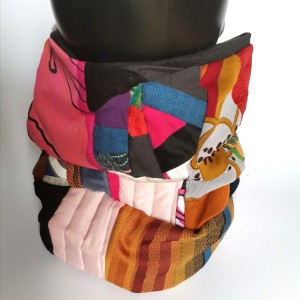 Komin patchworkowy na podszewce