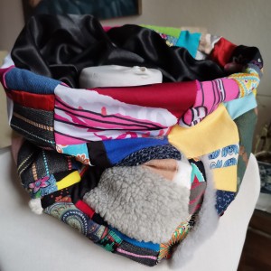 Komin patchworkowy na podszewce