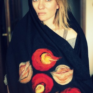 komin bohemian wełniany etniczny ludowy