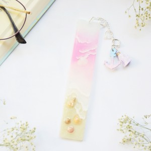 Zakładka do książki Pastelowy ocean - fiolet/róż/błękit