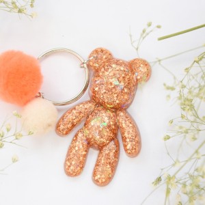 Brelok Miś - pomarańcz