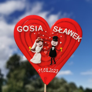 MEGA LIZAK SERCE NA ŚLUB/ ROCZNICĘ- prezent zamiast kwiatów