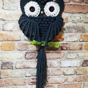 Makrama sowa, dekoracja