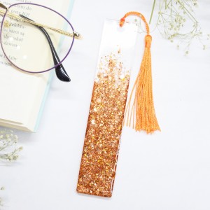 Zakładka do książki Brokatowa - pomarańcz