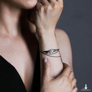 Smocza bransoletka ze srebra w wersji Premium