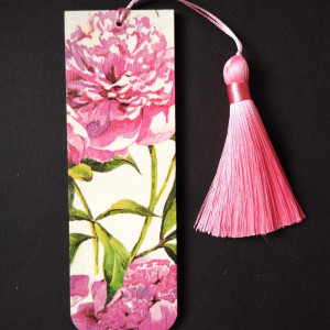 Zakładka do książki Wiosna Piwonie