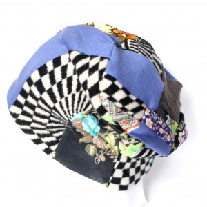 czapka ciepła patchworkowa damska