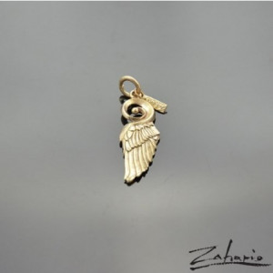 Wisior Skrzydło Duże Brąz Zahario