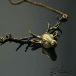 Wisior Jeleń Brąz Zahario