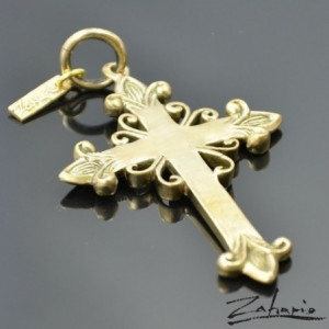 Wisior Krzyż Zdobiony Brąz Zahario