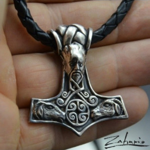 Wisior Młota Thora Srebro Zahario