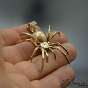 Wisior Pająk1 Brąz Zahario