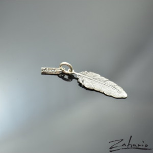 Wisior Piórko Srebro Zahario