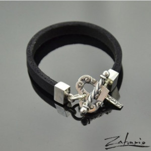 Bransoleta Serce Zdobione Srebro Zahario