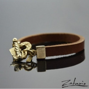 Bransoleta Serce Zdobione Brąz Zahario