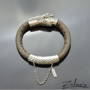 Bransoleta Wąż Uroboros Srebro Zahario