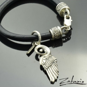 Bransoleta Skrzydło Srebro Zahario