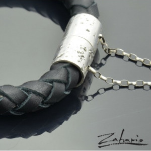 Bransoleta Okrągła Destroy Srebro Zahario