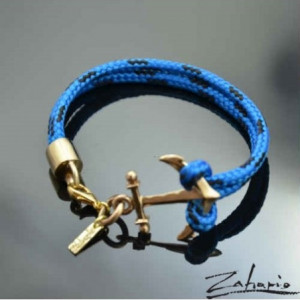 Bransoleta Kotwica Brąz Zahario