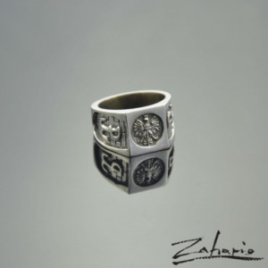 Pierścień Patriotyczny Srebro Zahario