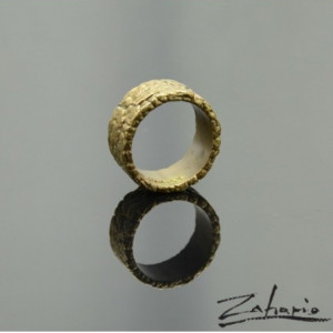 Obrączka Duża Brąz Zahario
