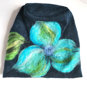 Czapka wełniana granatowa