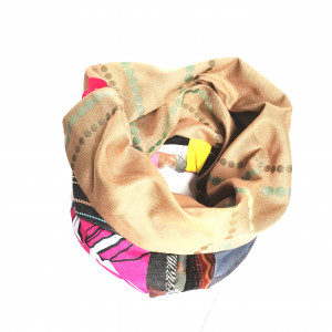 Komin patchworkowy  kolorowy folkowy