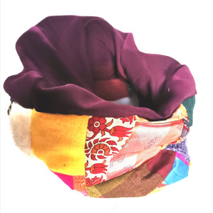 Komin patchworkowy  kolorowy folkowy