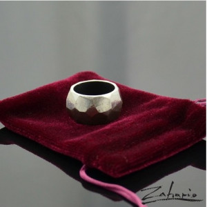 Pierścień Disco Srebro Zahario