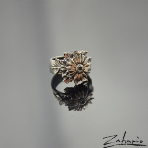Pierścień Oset Górski Srebro Zahario