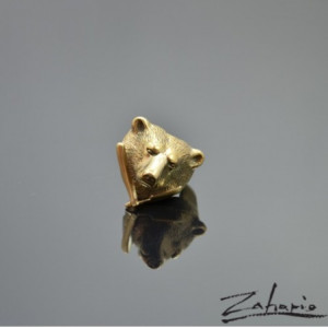 Pierścień Niedźwiedź z Brzytwą Brąz Zahario