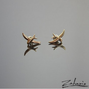 Kolczyki Jaskółki Brąz Zahario