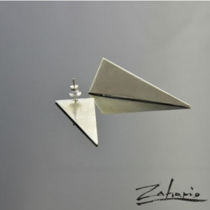 Kolczyki Trójkąty Srebro Zahario