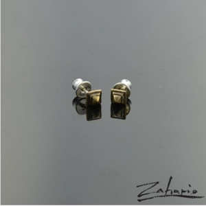 Kolczyki Ćwieki Małe Brąz Zahario