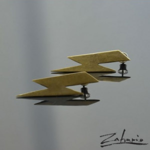 Kolczyki Błyskawice Brąz Zahario