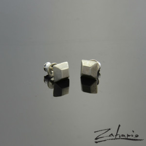 Kolczyki Ćwieki Kwadratowe Srebro Zahario