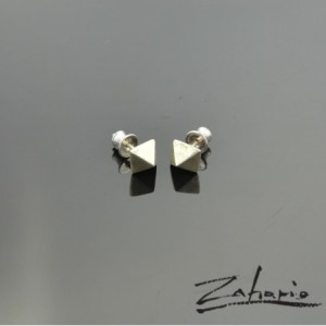 Kolczyki Ćwieki Piramidki Srebro Zahario