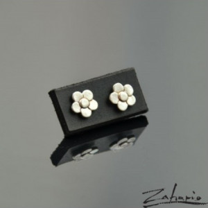 Kolczyki Kwiatki Srebro Zahario
