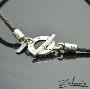 Rzemień Pleciony z Zapięciem ze Srebra Zahario