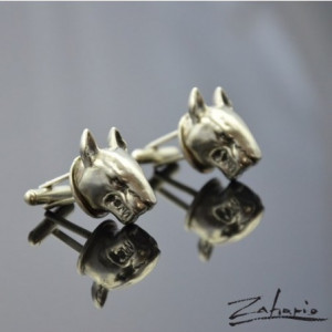 Spinki Bulteriery Srebro Zahario