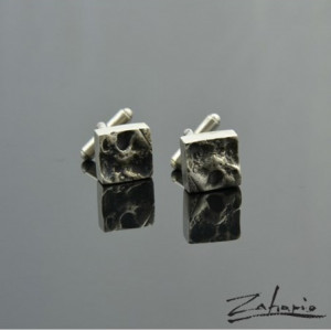 Spinki do Mankietów Srebro Zahario