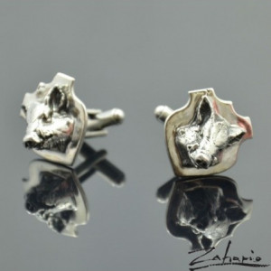 Spinki Dziki Srebro Zahario