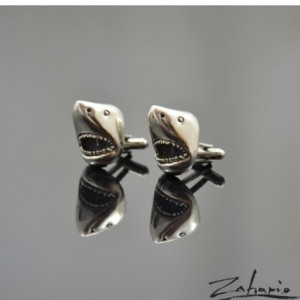 Spinki Rekiny Srebro Zahario