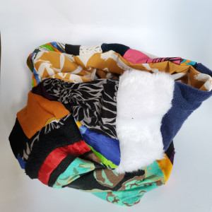 Komin patchworkowy  kolorowy folkowy