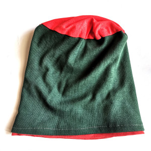 Czapka zielono pomarańczowa wiosenna