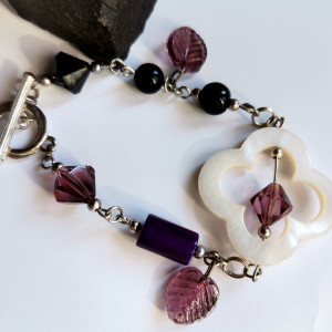 Bransoletka uniwersalna z masą perłowa