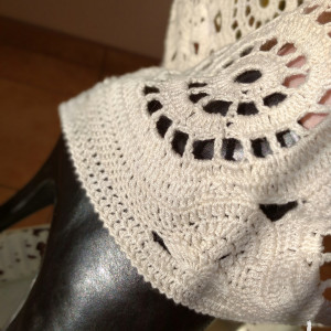 KORONKOWY KARDIGAN, SWETER, PŁASZCZ ECRU